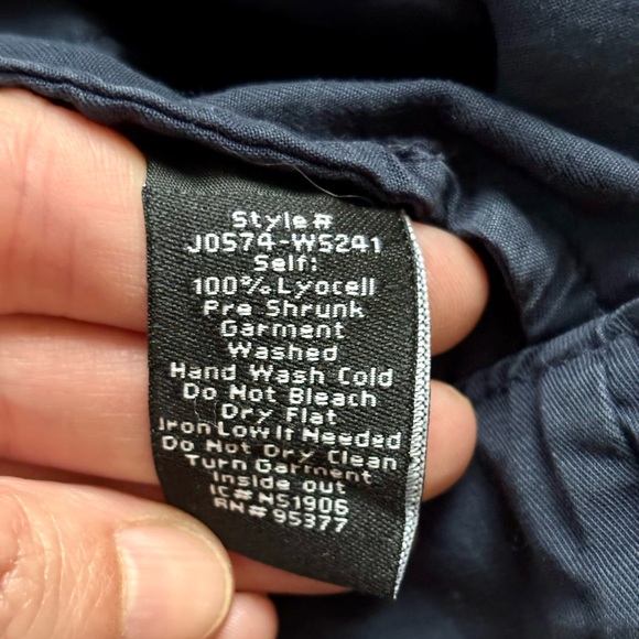 Sanctuary duster navy blue trench coat with drawstring waist, women’s medium - Picture 7 of 7